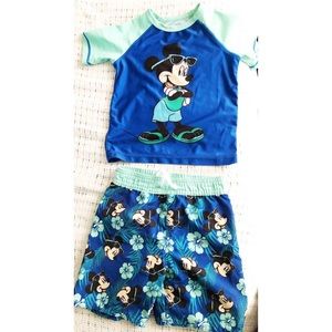 2t Mickey Mouse 2pc swim suit